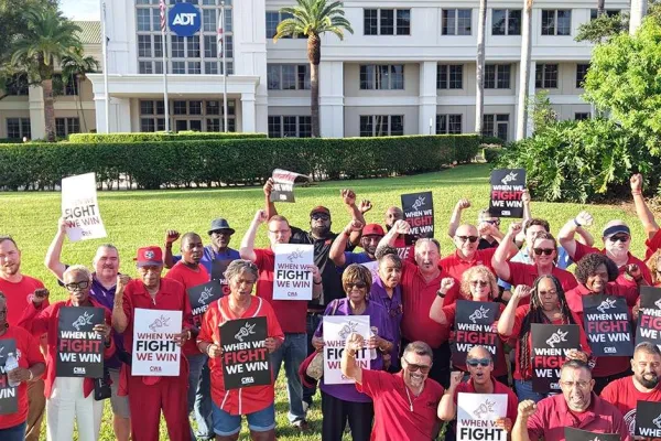 CWAers Rally Against ADT Surveillance